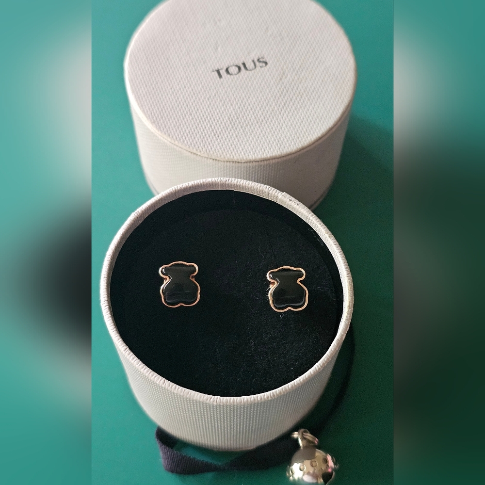 Tous 18k rose gold–plated sterling silver earrings